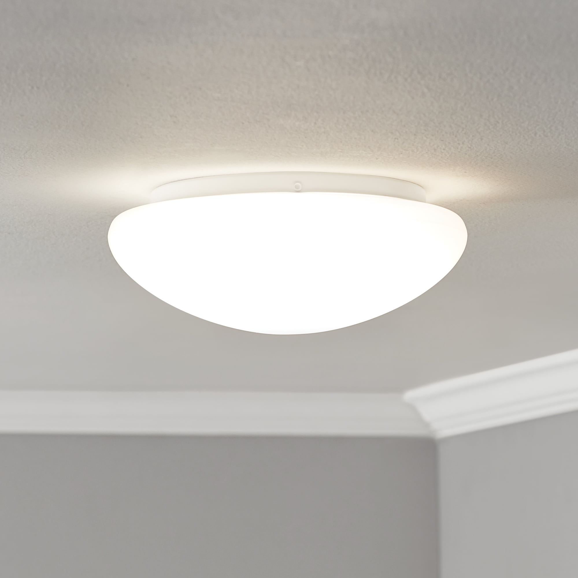 (2 pack) Mainstays 8in 900LM 3CCT Flush Mount