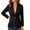 Black, variant on IUYRTFE Women's Slim Fit Single Button Blazer Long Sleeve Notched Lapel Casual Workwear Jacket