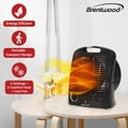 thumbnail image 3 of Brentwood 1,500-Watt-Max Portable Electric Space Heater and Fan, Black, H-F306BK, H-F306BK, 3 of 5