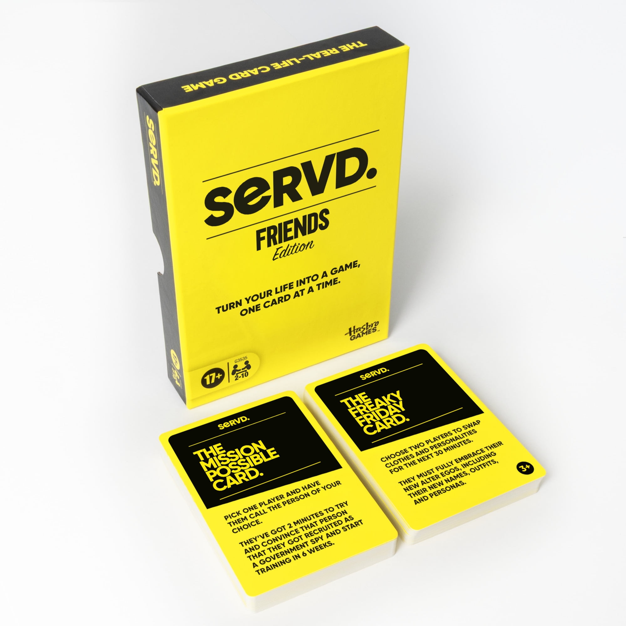 SERVD Friends Edition Party Game, Hilarious Real-Life Card Game for Adults, Ages 17 and up