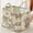 Style-V-27, variant on Car Storage Basket Organizer, Large Capacity Foldable Auto Bin with Handles, Boho-Chic Quilted Floral Storage Basket,Quilted Fabric Trunk & Back Seat Organizer for Groceries