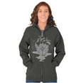 thumbnail image 4 of Diamond Bleeding Heart Compass Zip Up Hoodie Men's Women's Brisco Brands L, 4 of 6