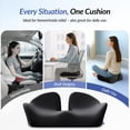 thumbnail image 4 of Cojín de asiento ZIKEE de espuma viscoelástica espesa para aliviar el dolor de cadera, 4 of 7