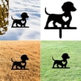 thumbnail image 2 of Outdoor Dog Shape Metal Yard Stake RustResistant Finish Ground Stake for Garden, 2 of 8