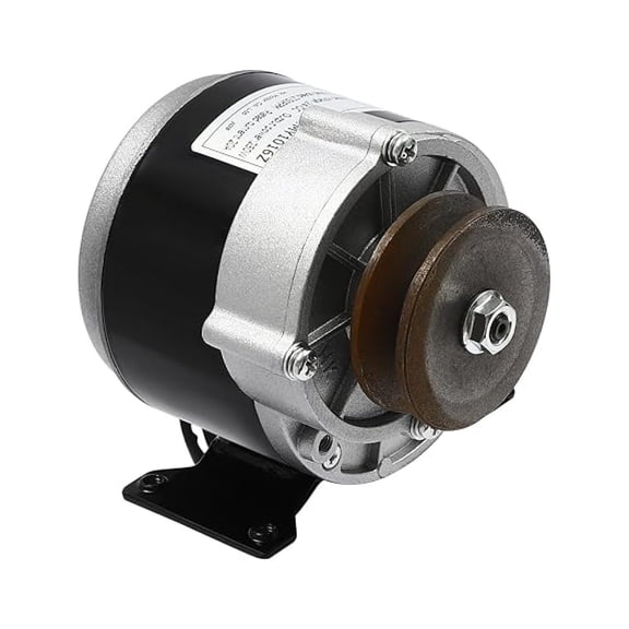 12V 250W Gear Reduction Electric Motor, 2750rpm Speed Powerful Electric Motor with Belt Pulley, Gear Motor for Scooters, E-Bikes, Electric Cars, Tricycles, Scooters, Seeders