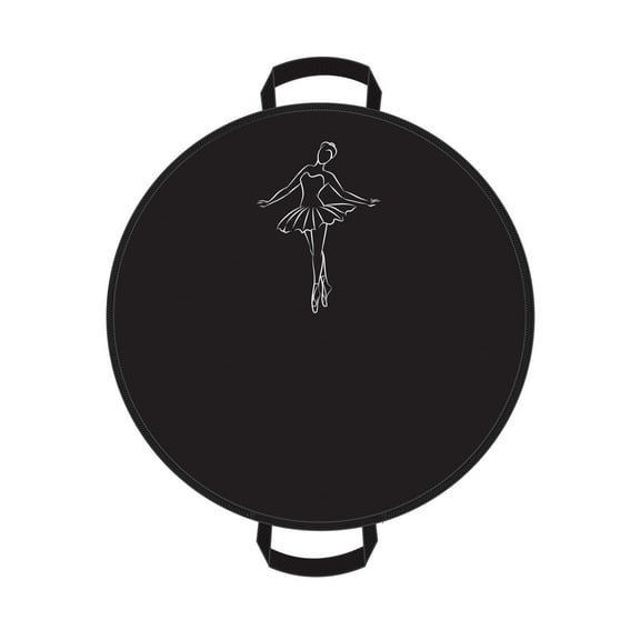 Danshuz Girls Black Clear Peekaboo PU Back Pro Tutu Bag 43.5" x 43.5" x 5"