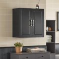 thumbnail image 2 of SoBuy FRG231-SCH,Wall Storage Cabinet Unit with Double Doors,Kitchen Bathroom Wall Cabinet,Garage or Laundry Room Black, 2 of 5