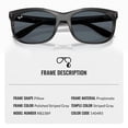 thumbnail image 2 of Ray-Ban RB2389 BALORETTE Square-Round Shaped Non-Polarized Sunglasses for Men & Women - Includes Official RAYBAN Eyewear Kit - Ideal Formal & Casual Wear Sunglasses - Blue Lens, 2 of 6