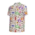 thumbnail image 2 of Balery Dog Doing Yoga Printed Men’s Short Sleeve Polo Shirt, Midweight Men's Shirt,Golf Polo shirts -Small, 2 of 9