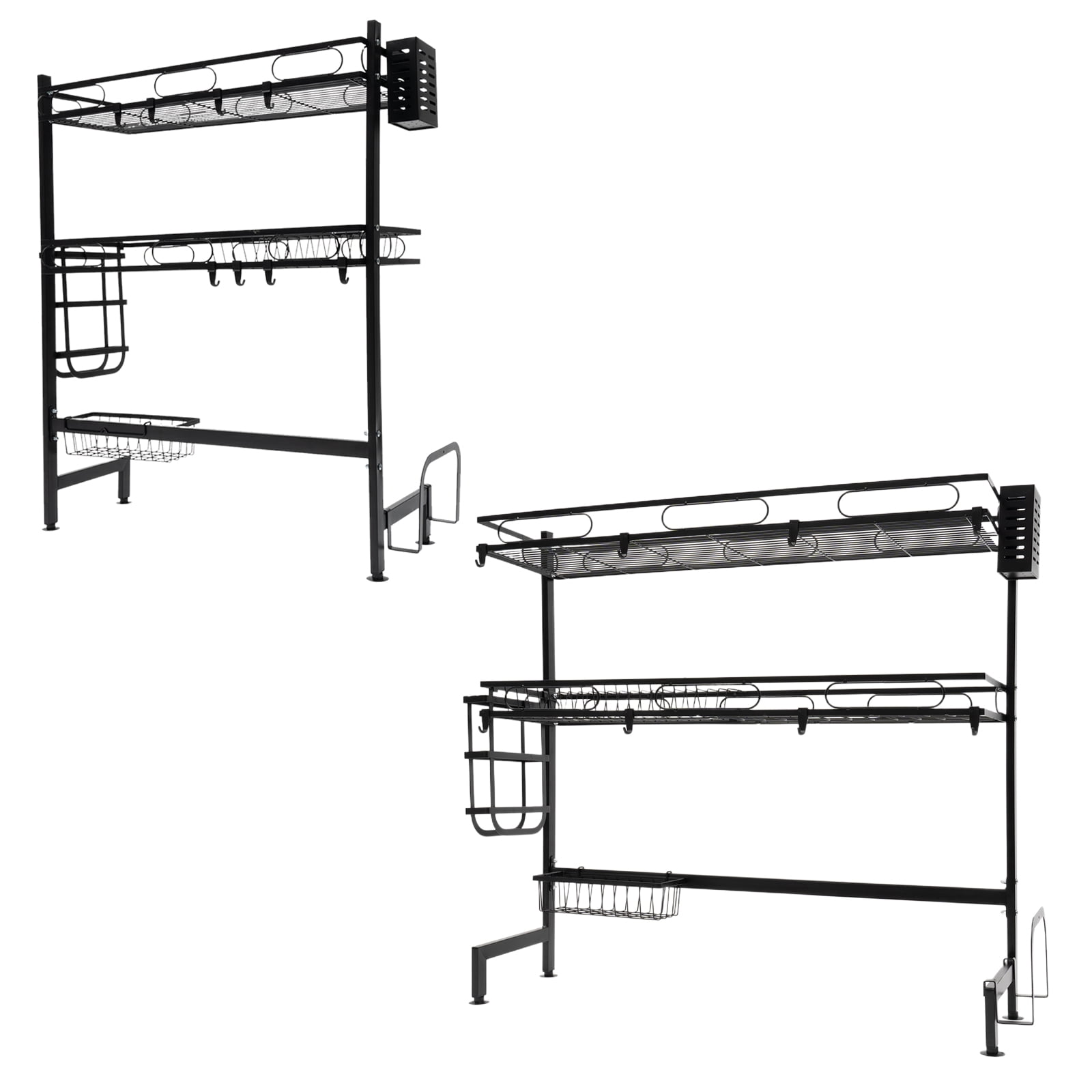 Dwellnix Over Sink Dish Rack Dry 2 Tier Drip Dry Steel Large Dish Organizing Rack NEW