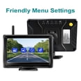 thumbnail image 5 of Wireless HD AHD 1920x1080P 5 Inch 2 Channels Car Video Parking Monitor With Wireless Transmitter Front Rear View AHD Camera ,Easy to Install, 5 of 7