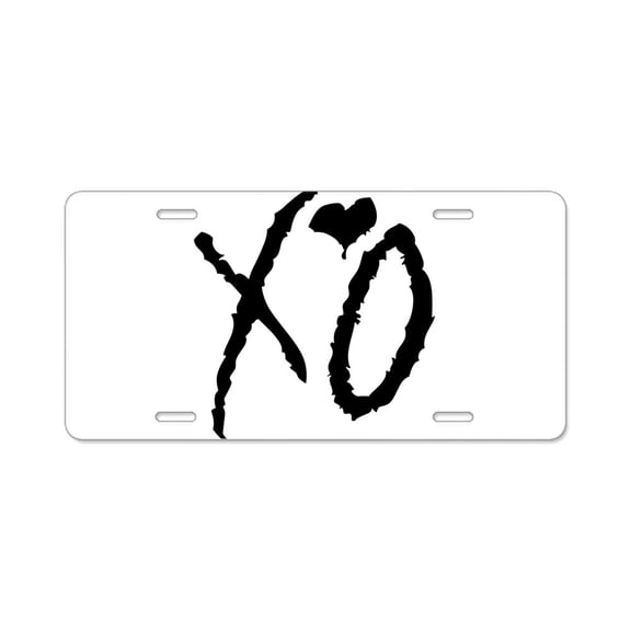 CafePress - XO Valentine Day - Aluminum License Plate, Front License Plate, Vanity Tag