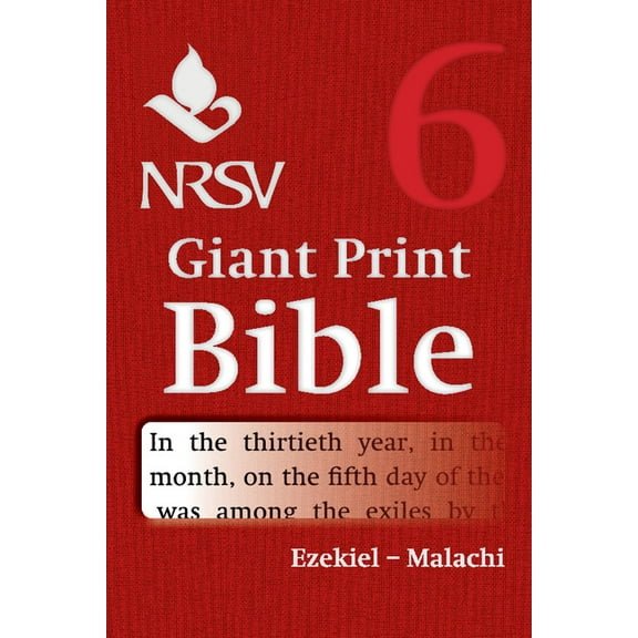 NRSV Giant Print Bible: Volume 6, Ezekiel - Malachi, (Paperback)