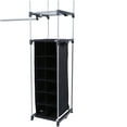 Mainstays Closet Organizer, 2Tower 9Shelves, Easy to Assemble, Black