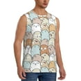 thumbnail image 2 of Haiem Men's Lovely Bear Print Tank Tops Summer Sleeveless Cut Off Workout T-Shirts Fitness Vest Athletic Undershirts-XX-Large, 2 of 8