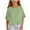 Green, variant on Girls Summer Shirts Crewneck Ruffle 3/4 Sleeve Tshirts Casual Clothes Trendy Cute for Teen Girls Black 13-14 Years