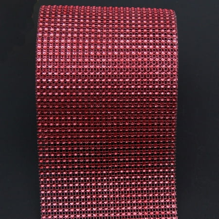 Rhinestone Diamond Ribbon Mesh Wrap Party Wedding Floral