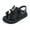 Black, variant on Girls Sandals - Satin Bow Rhinestone Platform Sole Comfortable Lightweight Footwear for Spring Summer Daily Active Play Dress Pairing,10