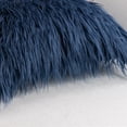 thumbnail image 2 of Ashler Luxury Style Decorative Faux Fur Throw Pillow Case Cushion Cover, Navy Blue, 12 x 20 Inches/30 x 50 cm, 2 Pack, 2 of 4