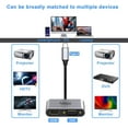 thumbnail image 6 of USB C to HDMI VGA Adapter,USB Type C to VGA HDMI Adapter Thunderbolt 3 VGA Adapter for MacBook Pro/iPad Pro/Air 2020 2019 2018,Dell XPS 13/15,Surface Pro, Galaxy S8/S9, Huawei P20, 6 of 7