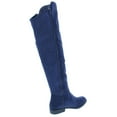 thumbnail image 2 of Style & Co. Womens Hadleyy Faux Suede Over-The-Knee Boots Navy 5 Medium (B,M), 2 of 2