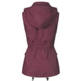 thumbnail image 4 of MixMatchy Women's Drawstring Lightweight Loose Fit Sleeveless Vest Utility Jacket, 4 of 7