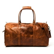 Full Grain Leather Travel Duffel Weekender Bag Overnight Duffle Bag - Hides