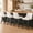 Beige, variant on Swivel Counter Height Bar Stools, Set of 4, 27'' Modern Bar Stool with Curved Back and Solid Wood Legs, Bar Stools for Kitchen Island, Linen Fabric Grey