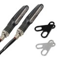 thumbnail image 3 of BUYISI 2 Pcs 12 Led Moto Bike Turn Signal Indicators Light Lamp Amber with Bracket, 3 of 7