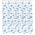 thumbnail image 3 of Ambesonne Fish Shower Curtain, Tropical Piranha Pattern, 69"Wx70"L, Pale Blue Pale Blue, 3 of 3