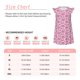 thumbnail image 3 of Balery Cute Watermelon Flamingo Camisón de princesa para niñas, pijama de algodón con mangas abullonadas, suave y bonito.-XX-Large, 3 of 6