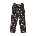 thumbnail image 4 of Goofa Cute Rabbit And Flower Printed Soft Pajama Pants for Men, Wide Leg Comfy Casual Lounge Yoga Pants-Large, 4 of 9