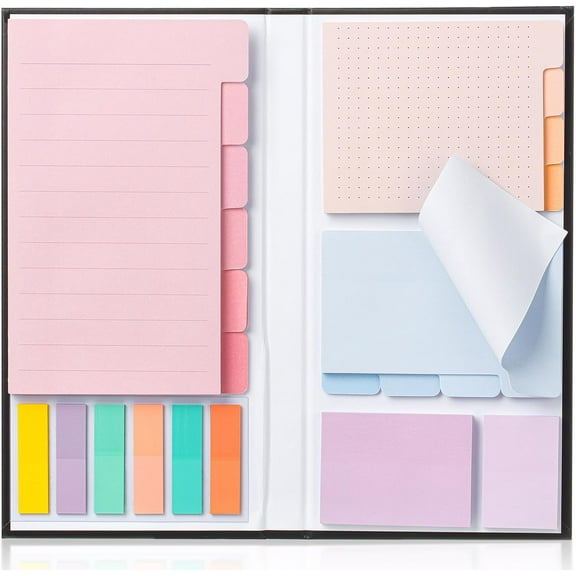 Mr. Pen- Sticky Notes Set, 410 Pack, Pastel Macaron Divider Sticky Notes, Planner Sticky Note Dividers Tabs, Mr Pen Sticky Note Set
