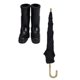 thumbnail image 1 of Miniature Rain Boots and Umbrella Set for Dollhouse Decoration – Realistic Mini Furniture Prop with Fine Craftsmanship for Mini House Accessories and, 1 of 4