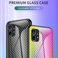 thumbnail image 2 of SaniMore Cover Compatible with Nothing Phone (1) 6.55" 2022, Rugged Carbon Fiber Glass Backplane Shockproof TPU Bumper Luxury Eye-catching Anti-drop Heavy Duty Protective Case, Black, 2 of 10