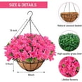 thumbnail image 2 of Artificial Flowers in Basket Artificial Hanging Baskets with Flowers Coconut Lining Basket Hanging Daisy Plant with Hook, 2 of 6