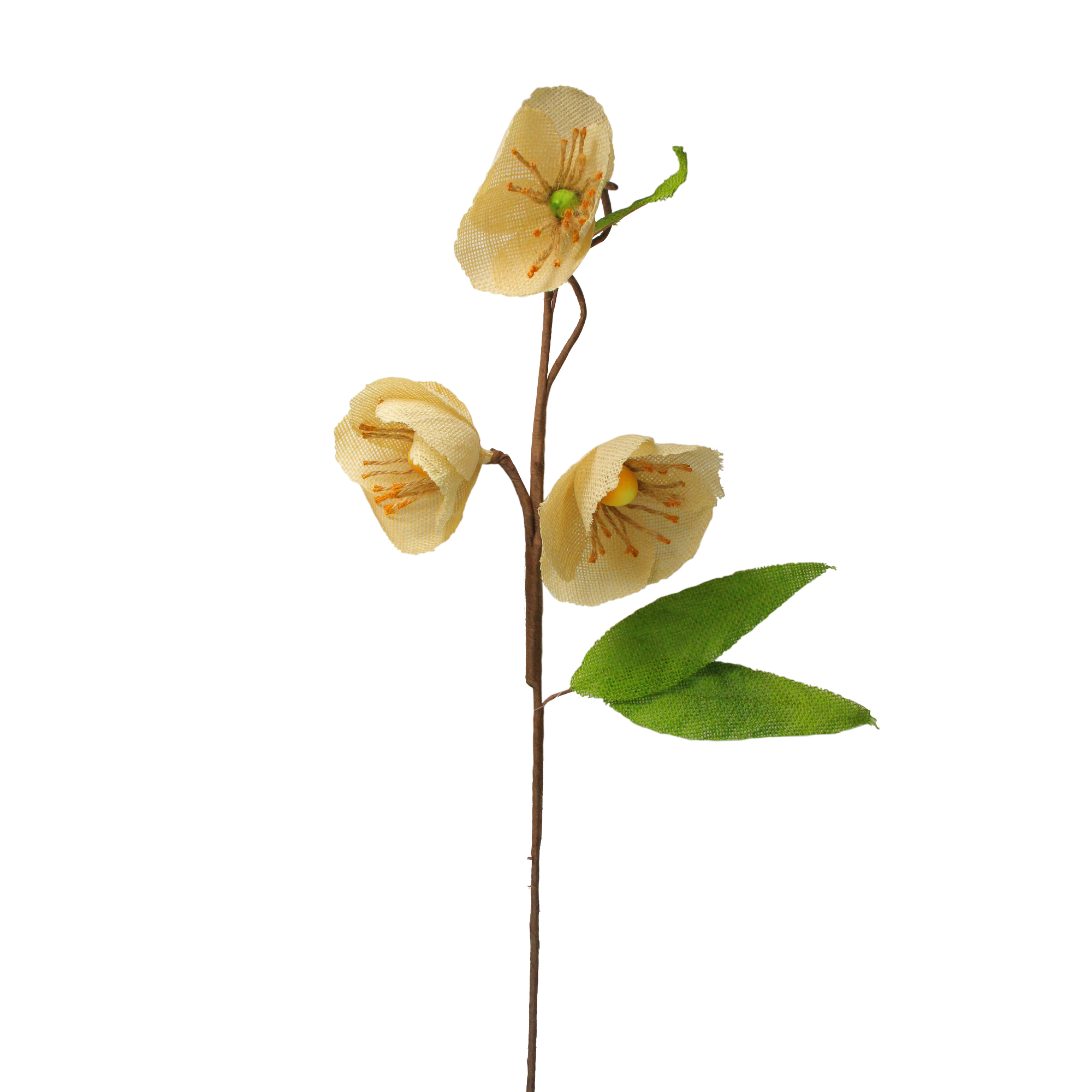 Northlight 28' Cream/Green Artificial Floral Spring Pick