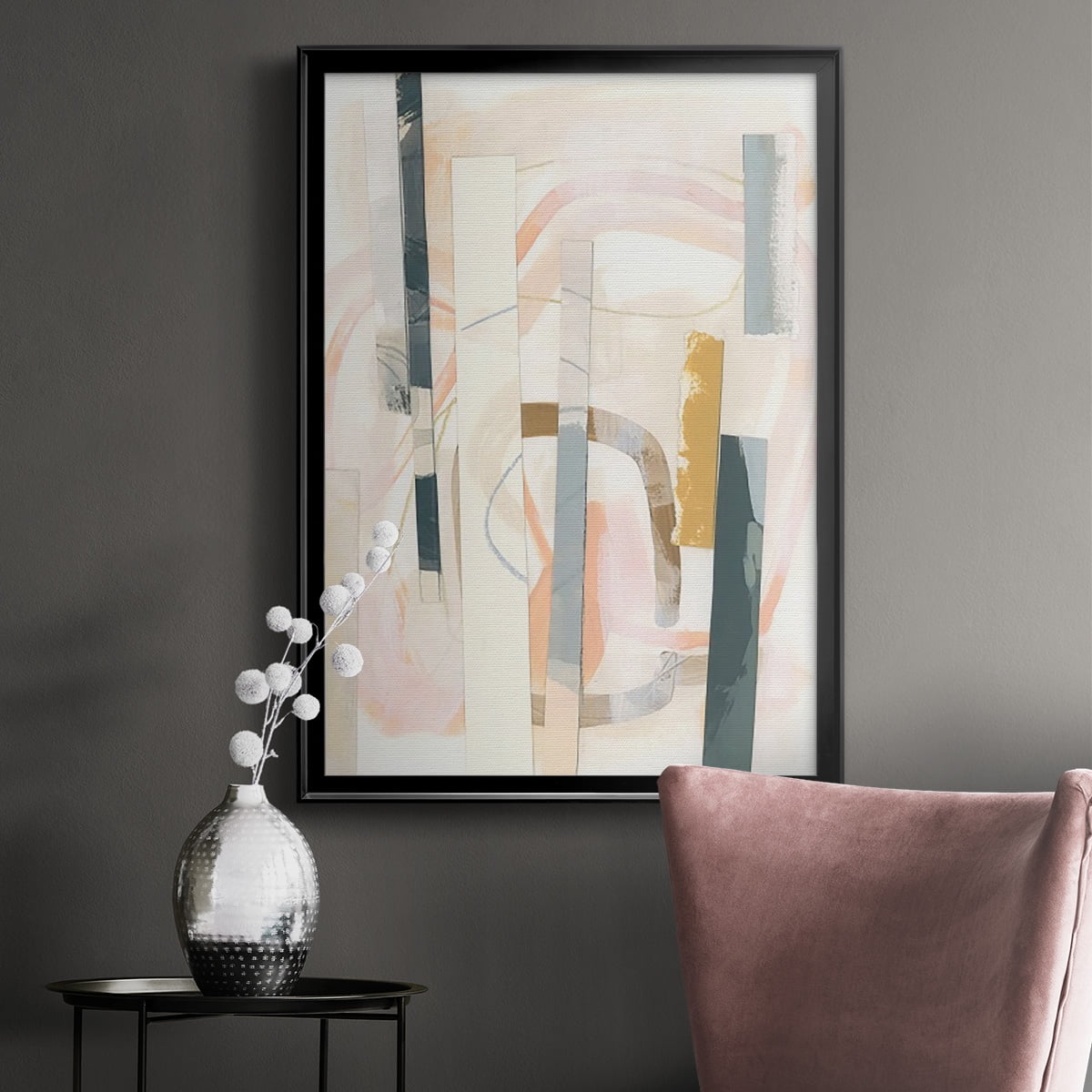 Melon Litmus III Premium Framed Print, in Gold, Black, or Silver - Ready to Hang