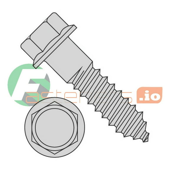 1/4" x 3" Hex Flange Lag Screws / Steel / Hot Dip Galvanized (Quantity: 500 pcs)