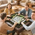thumbnail image 7 of Golden Mahjong Mat with Rules, 31.5*31.5in Anti Slip American Mahjong Mat for Table, Noise Reduction, Neoprene Mah jongg Mats with Carrying Bag & 3 Dices, Mahjong Set Gift, Board Tile Games Mats, 7 of 7