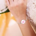 thumbnail image 3 of Cancer Awareness Bracelet Ribbon Trinket Support Jewelry Inspirational for Women and, 3 of 3