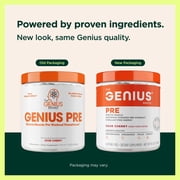 The Genius Brand Genius Pre - Clean Pre-Workout Powder for Energy, Focus & Fitness Support - No Artificial Flavors, Preservatives, or Proprietary Blends - Non-GMO - 20 Servings - Sour Cherry
