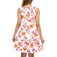 thumbnail image 5 of ZQUUVOU Women's Casual Summer Dress Floral Print Sleeveless Neck Knee Length Skirt Beach Dress Multicolor, 5 of 5