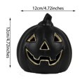 thumbnail image 2 of Tanglewen Light Up Pumpkins for Halloween,Small Jack O Lantern Pumpkins with LED Light,Halloween Pumpkin for Indoor Spooky Decor,Table (Battery Operated,Orange), 2 of 2