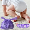 thumbnail image 3 of Baby Diaper Bag Disposable (300 ct.) Fresh Baby Powder Scented Easy Tie Handles Scented Diaper Sacks Disposable Dog Poop Waste Bags Cat Litter Bags (300 Bags), 3 of 7