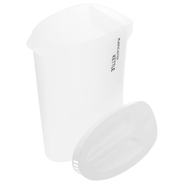 Minkissy Large Capacity Water Pitcher with Spout White PP for Family Use Daily Use 1Set
