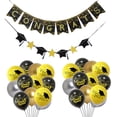 thumbnail image 1 of Miangastore Congrats Grad Balloons Gold Paper 1 Set 7.1x5.5in, 1 of 8
