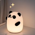 thumbnail image 4 of Luz de Panda, LáMpara de Animal TáCtil Blanda y Regulable, Luz LED de Silicona de Alimenticio de 3 Niveles para DecoracióN de Dormitorio, 4 of 5