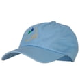 thumbnail image 2 of Rhode Island Common Blue Violet with Map Embroidered Unstructured Washed Cap - Blue OSFM, 2 of 5