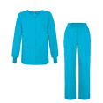 thumbnail image 1 of Adar Universal Women's Scrub Set - Warm-Up Scrub Jacket and Elastic Pull-On Pants, 1 of 5